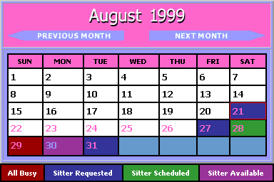Parent Calendar